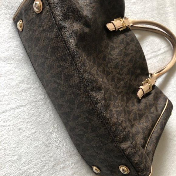 Signature MK MICHAEL KORS Large Tote Canvas Bag - Picture 11 of 12